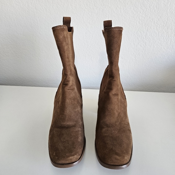 Steve Madden | Argent Leather Brown Boots Chesnut Brown, Womens 9.5 - Picture 6 of 9